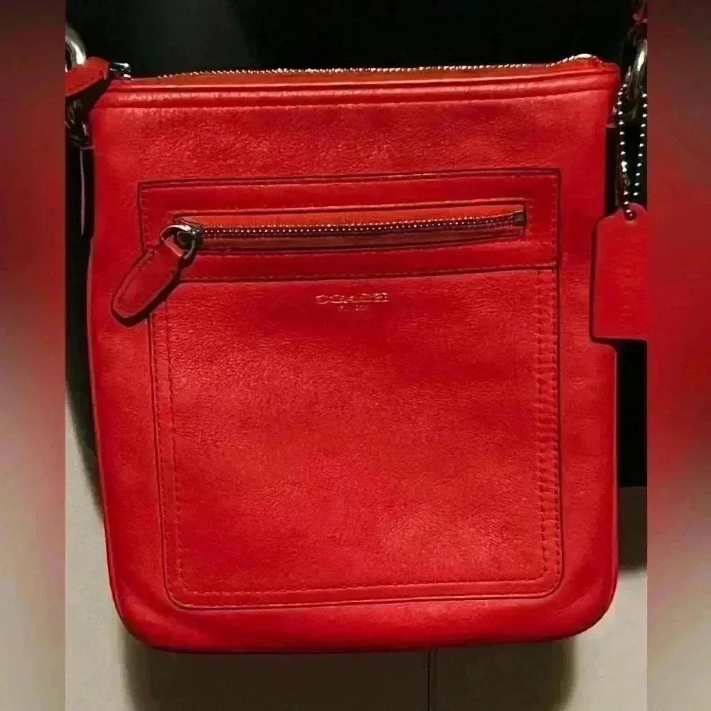 Coach Coral Mini Rowan File Crossbody Purse / Bag with Cert. of Authenticity